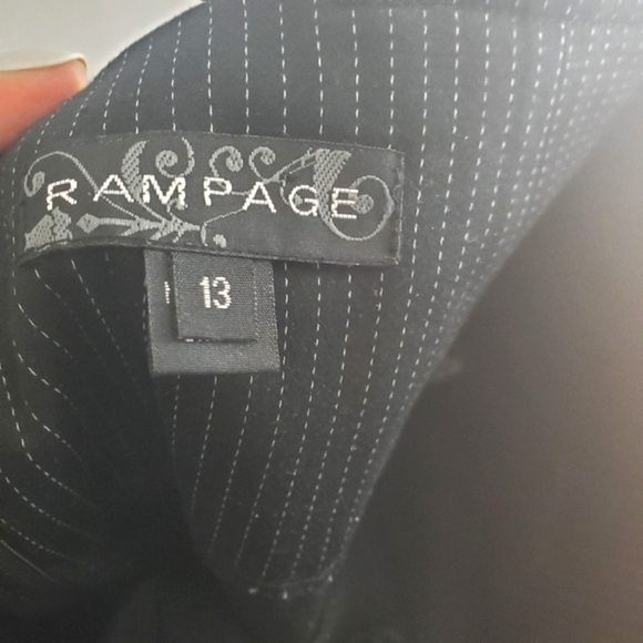 3/$15 RamPage Stripes Black and White Pencil Skirt Junior Size 13 Small - Picture 3 of 15
